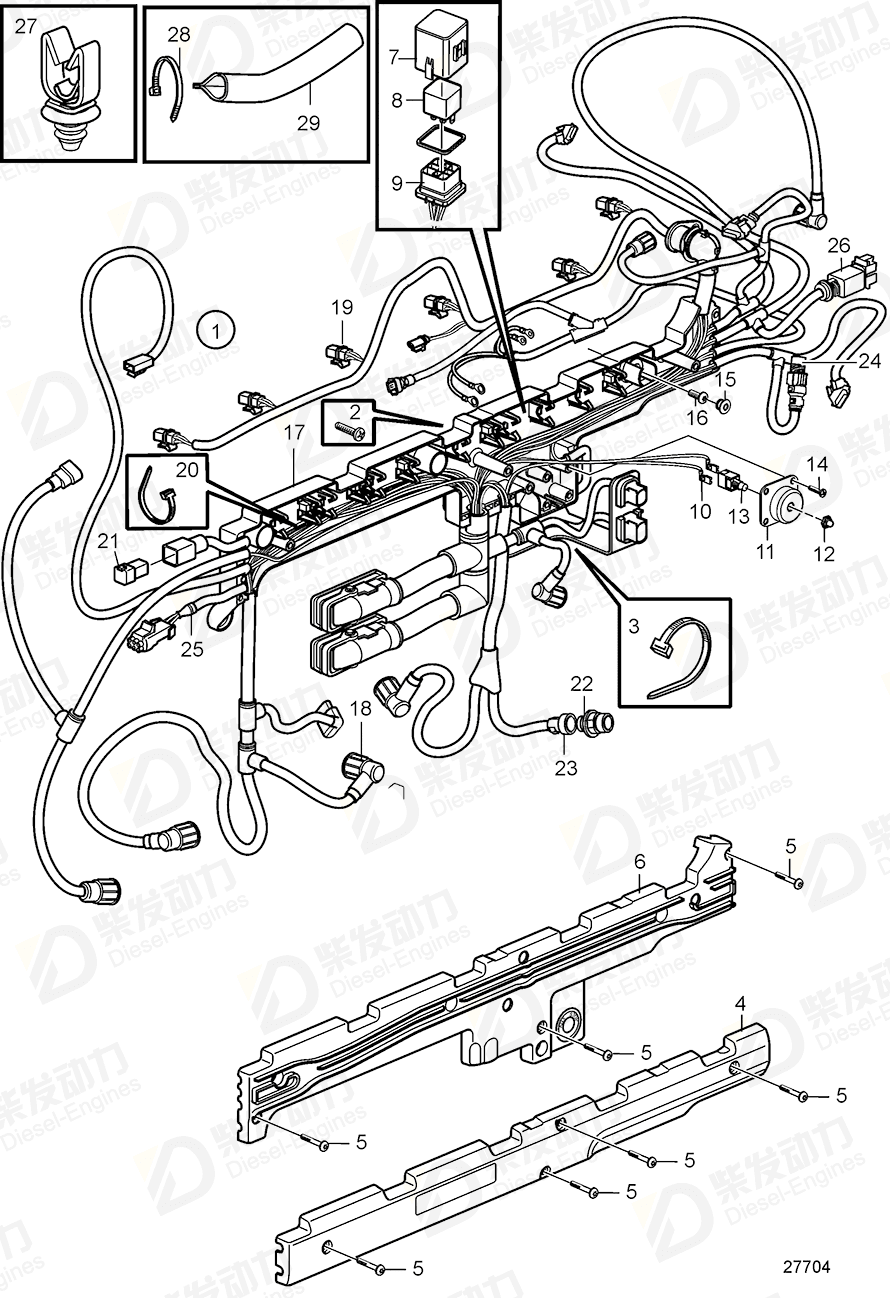 volvo penta Retainer 20440939 Drawing volvo penta Retainer 20440939 Drawing